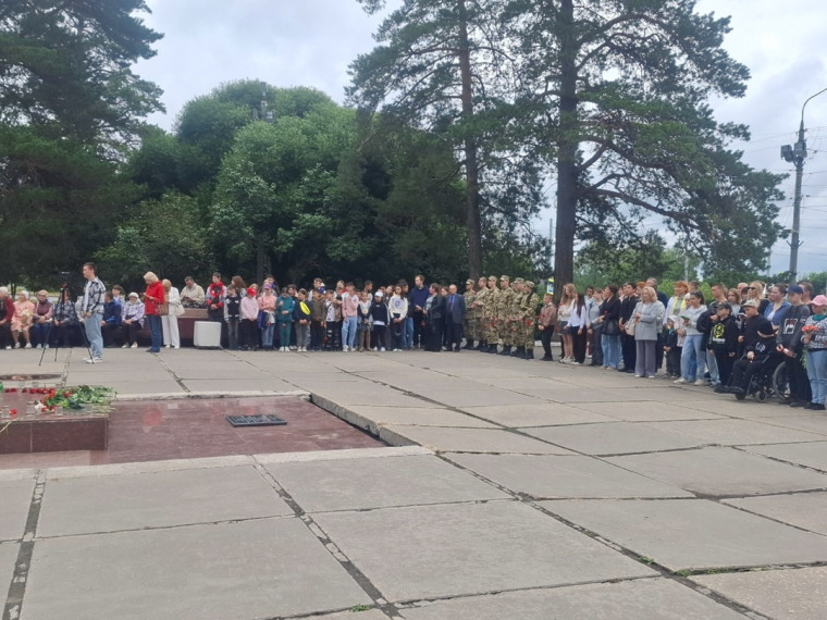 митинг, посвящённый 84-й годовщине начала Великой Отечественной войны.